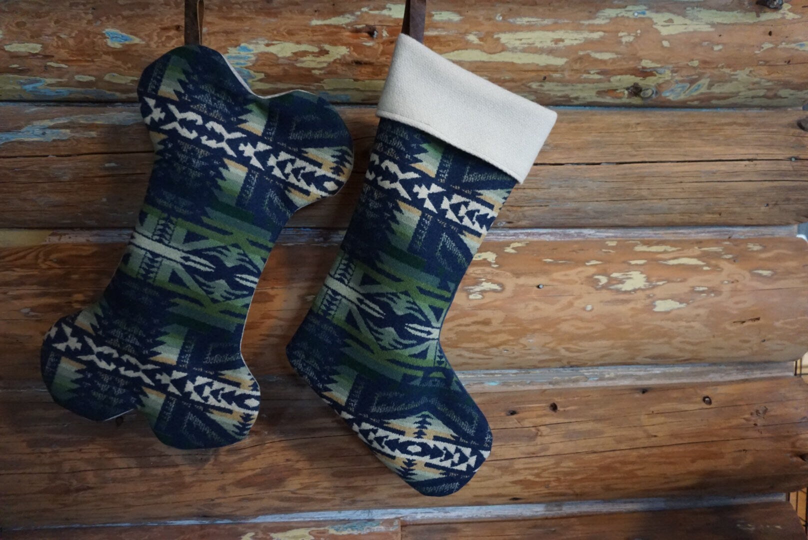 Stocking - Blue and Green